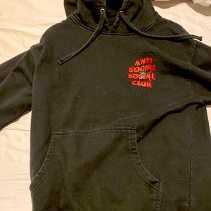 Selling slightly wore ASSC Bitter Black hoodie size M